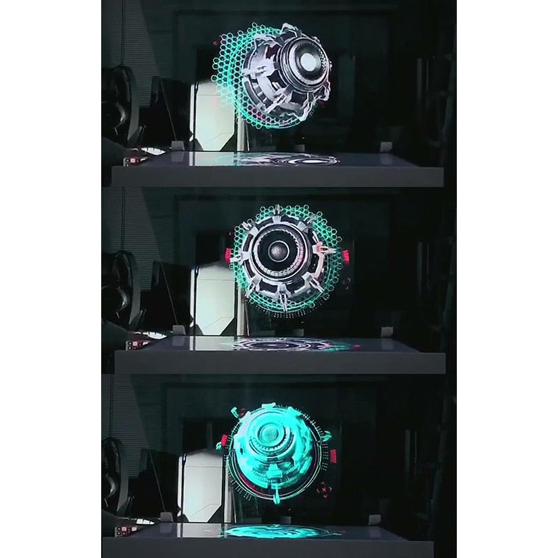 3D Hologram Advertising Display LED Fan Holographic Imaging 3D LED Fan light 3d Display Advertising logo Light Decoration - 2bazar4