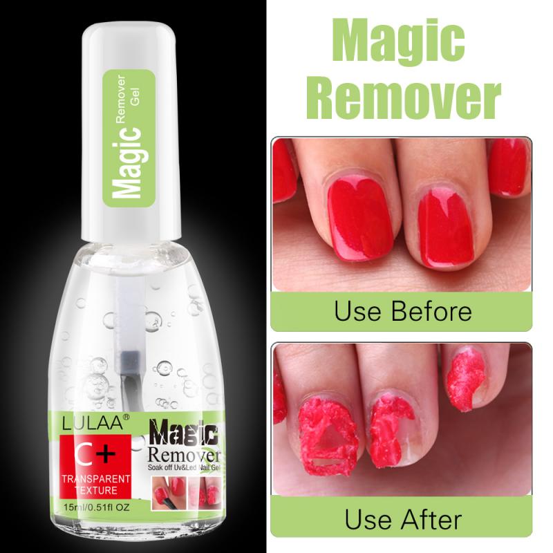 LULAA 15ml Remover Nail Gel Nail Polish Remover Liquid Nail Cleanser Nail Polish Remover Bursting Sticky Manicure Tools - 2bazar4