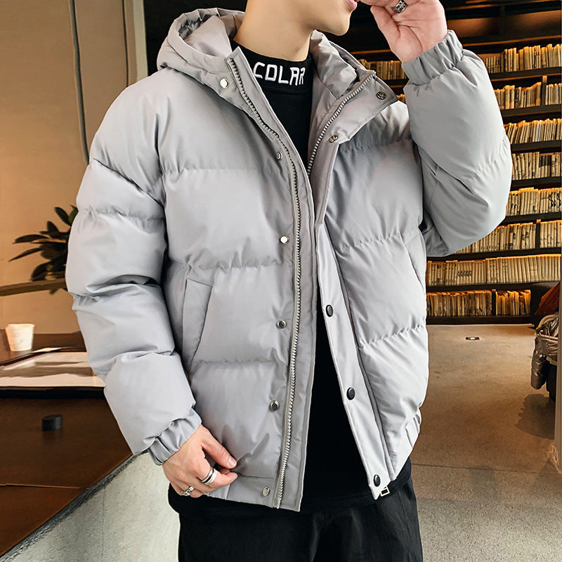 Men's Casual Thickened Hooded Quilted Long Sleeve Loose Cotton Puffer Jacket - product image 9
