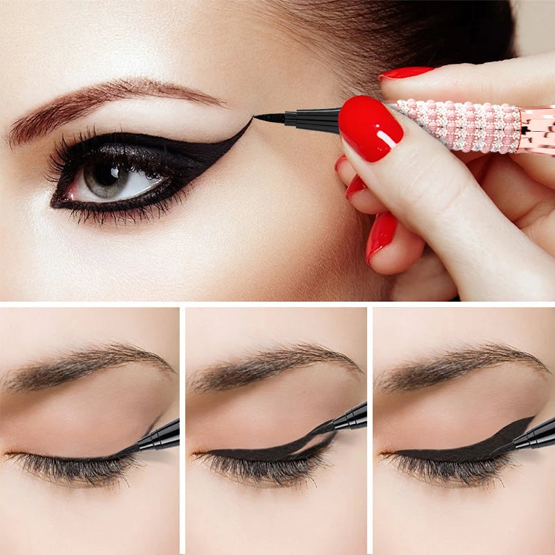 Fast Quick Dry Queen Luxury Eyeliner Soft Smooth Eye Liner Waterproof Eyeliner Cosmetics Black Eyeliner Pen Eyes Makeup - 2bazar4
