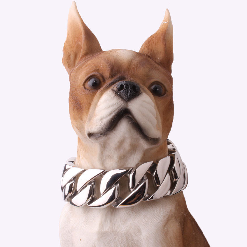 32mm Stainless Steel Dog Collar Dog Necklace Gold Dog Chain Fierce Dog Castro Bully Doberman Bulldog Dog Chain,pets,Cane Corso - 2bazar4