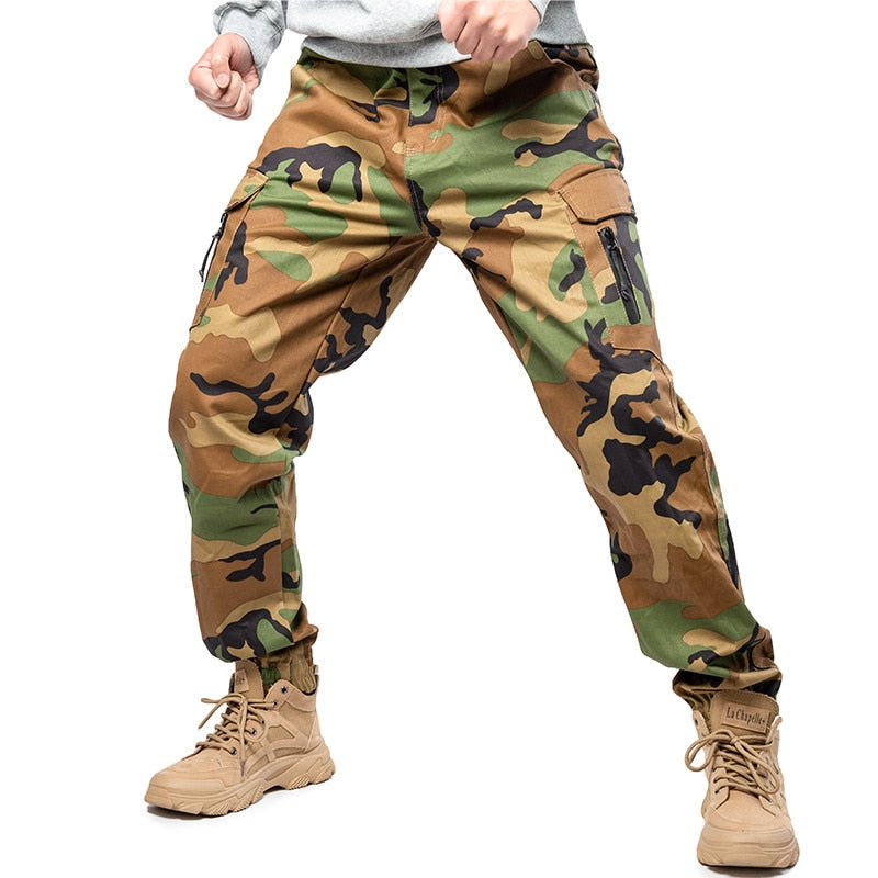 Mege Brand Men Fashion Streetwear Casual Camouflage Jogger Pants Tactical Military Trousers Men - 2bazar4