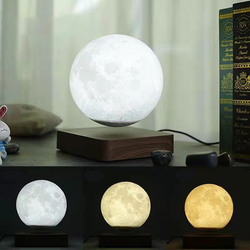 Maglev Moon Light 3D Printing Integrated Moon Light Suspension Star Light Maglev Night Light - 2bazar4