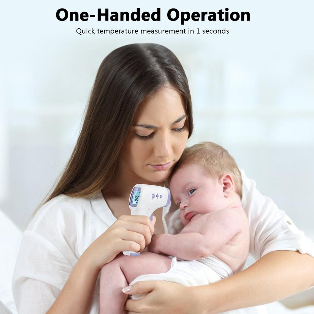 Non-Contact Adult Kids Body Forehead Infrared Thermometer Gun Medical Digital Thermometer Laser Temperature Measurement Tool - 2bazar4