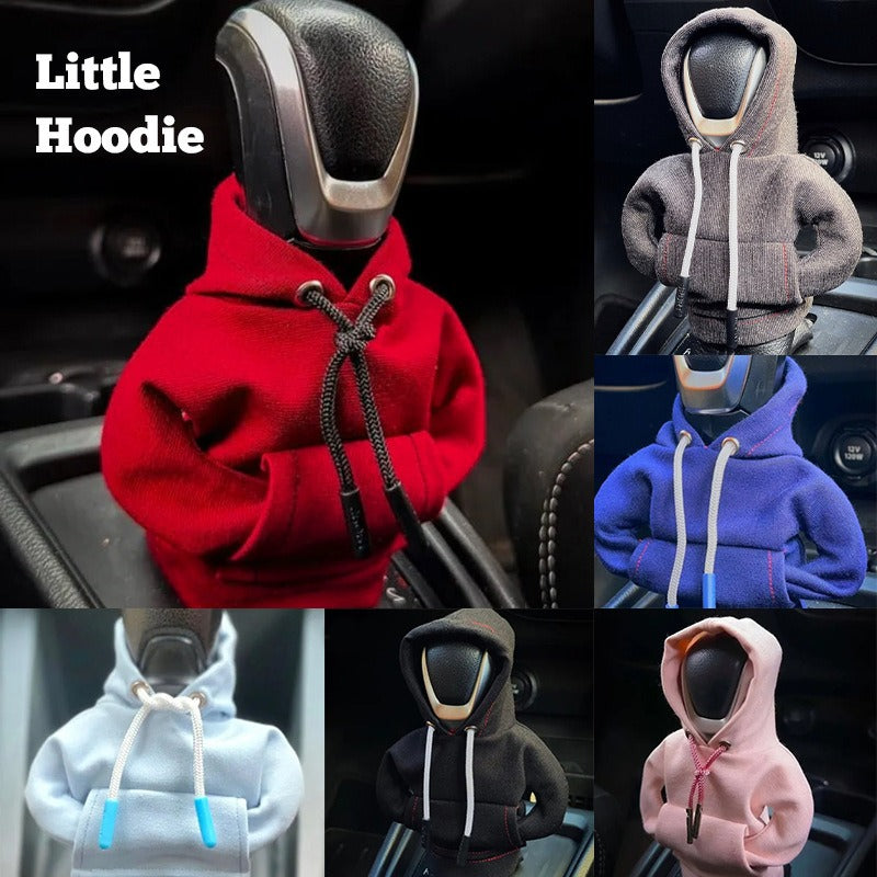Automotive Interior Accessories Fashionable Hooded Shirt Shift Knobs Mini Hoodie Car Gear Shift Cover - 2bazar4