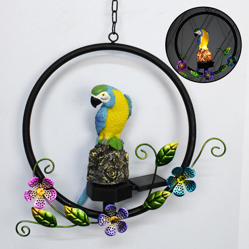 Owl Solar Garden Lights Resin Hanging Lights Garden Lawn Lights Outdoor Wind Chimes Landscape Lights Decorative Chandelier eprolo