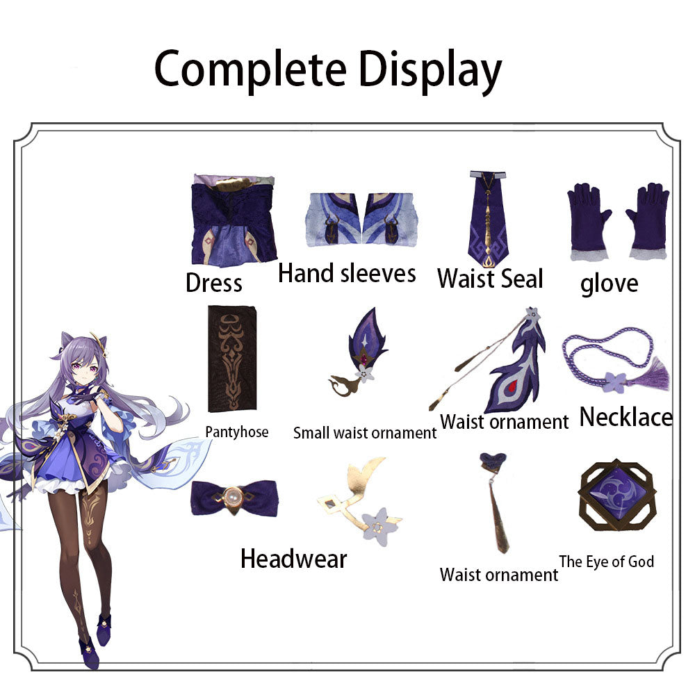 Genshin Impact cos costume anime animation game suit Liyue seven star carving sunny cosplay costume for women