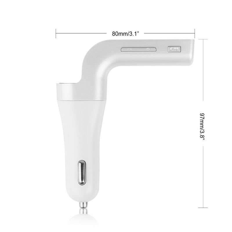 ANLUD Multifunction 4-in-1 CAR G7 Bluetooth FM Transmitter USB Flash Drives TF Music Player Car Kit USB Car Charger - 2bazar4
