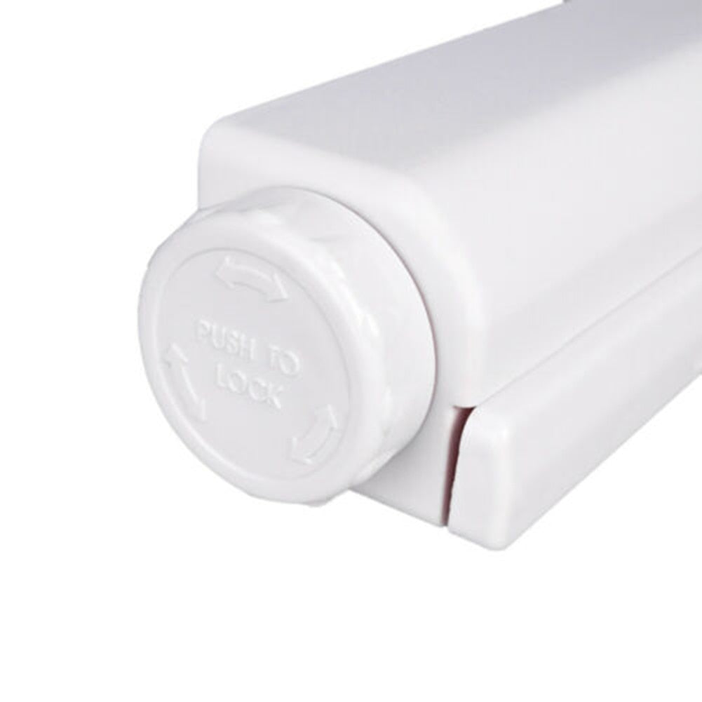 Retractable Laundry Hanger Wall Mounted Clothes Line Clothes Drying Rack Clothesline Laundry Rope - 2bazar4