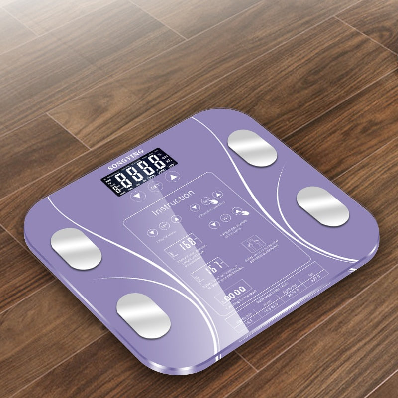 13 Body Index Electronic Smart Weighing Scales Bathroom Body Fat bmi Scale Digital Human Weight Mi Scales Floor lcd display - 2bazar4