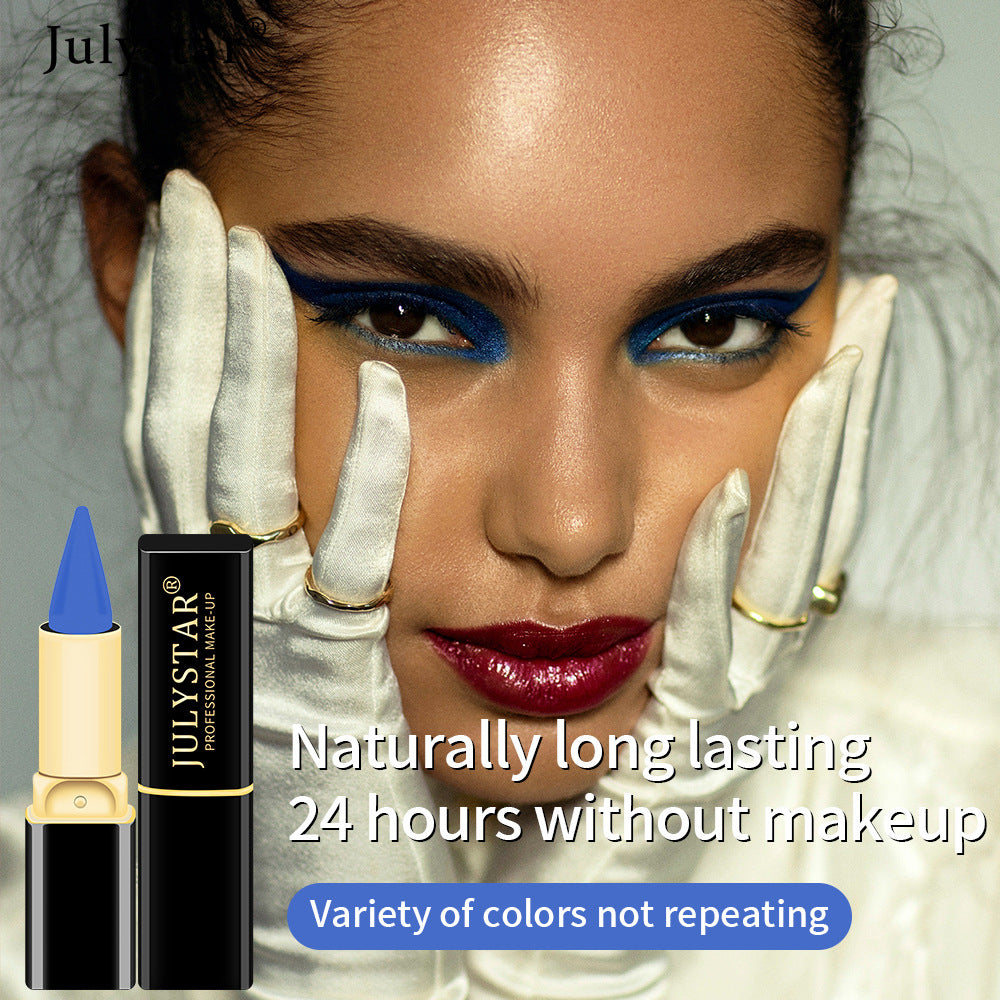 New Beauty Product Eyeliner Cream Suit Colorful Waterproof Cool Black Rich Eyeliner Cream Pen - 2bazar4