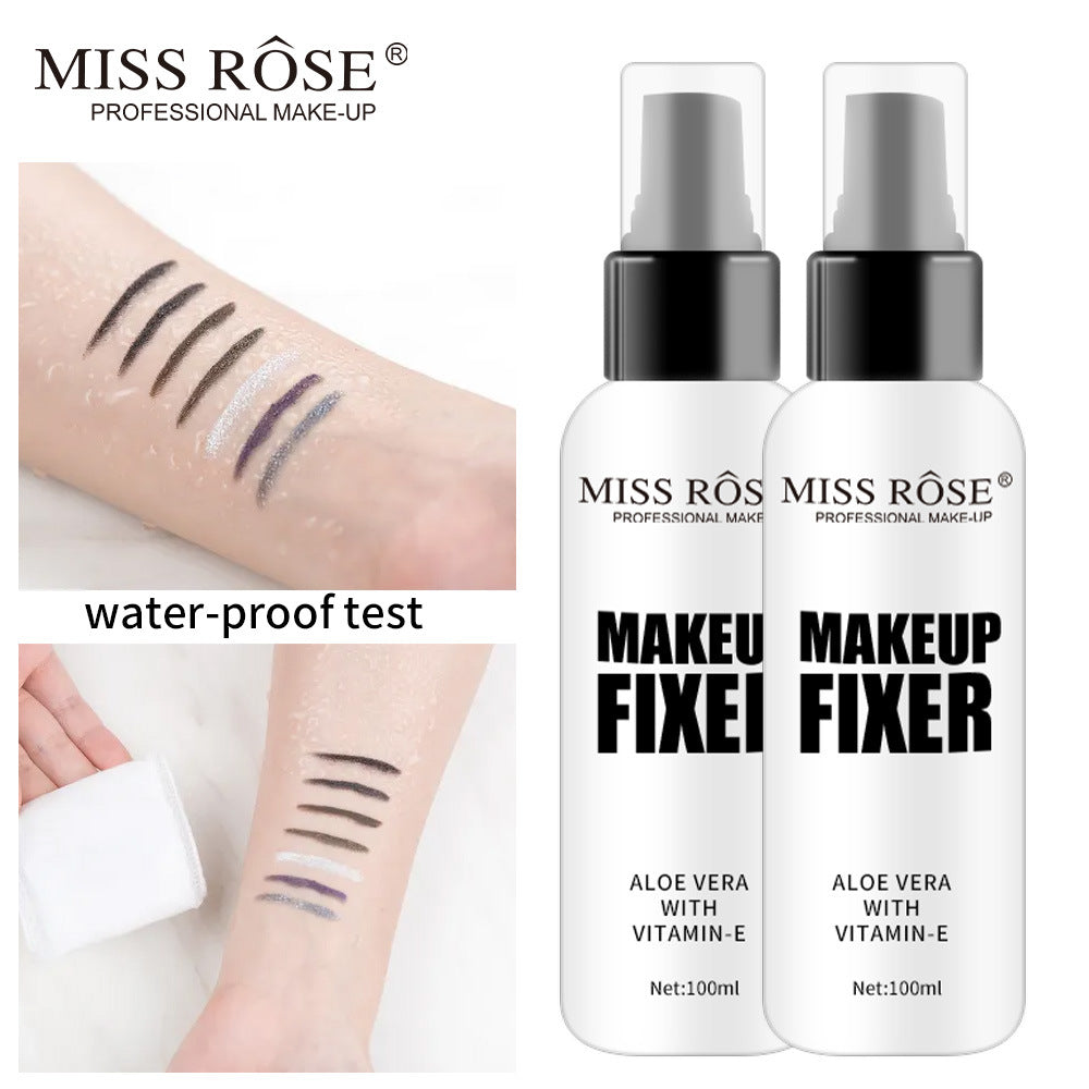 MISS ROSE Moisturizing And Nourishing Long-Lasting Makeup Fixing Lotion 100ml Frosted Bottle Clear Makeup Setting Spray - 2bazar4