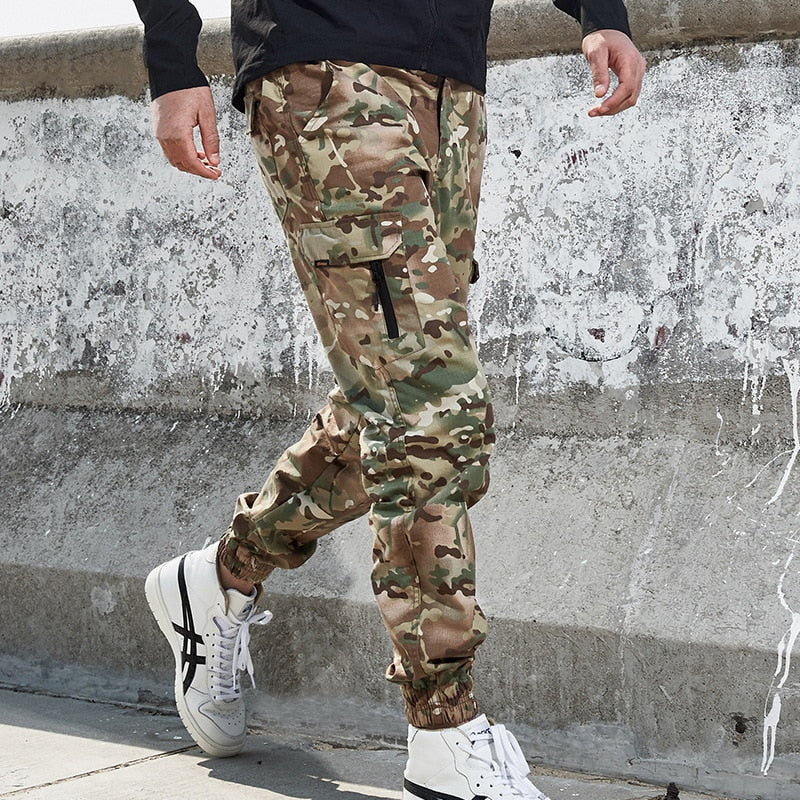Mege Brand Men Fashion Streetwear Casual Camouflage Jogger Pants Tactical Military Trousers Men - 2bazar4