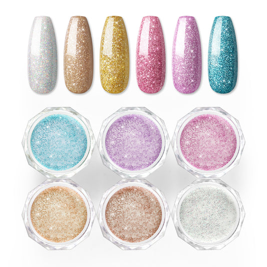 Crystal Powder Carved Pollen Coscelia Crystal Color Powder European And American Crystal Nail Extension Nail - 2bazar4