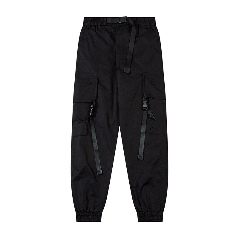 Guochao brand overalls men spring and autumn American style trousers assault pants paratrooper pants functional wind leggings - 2bazar4