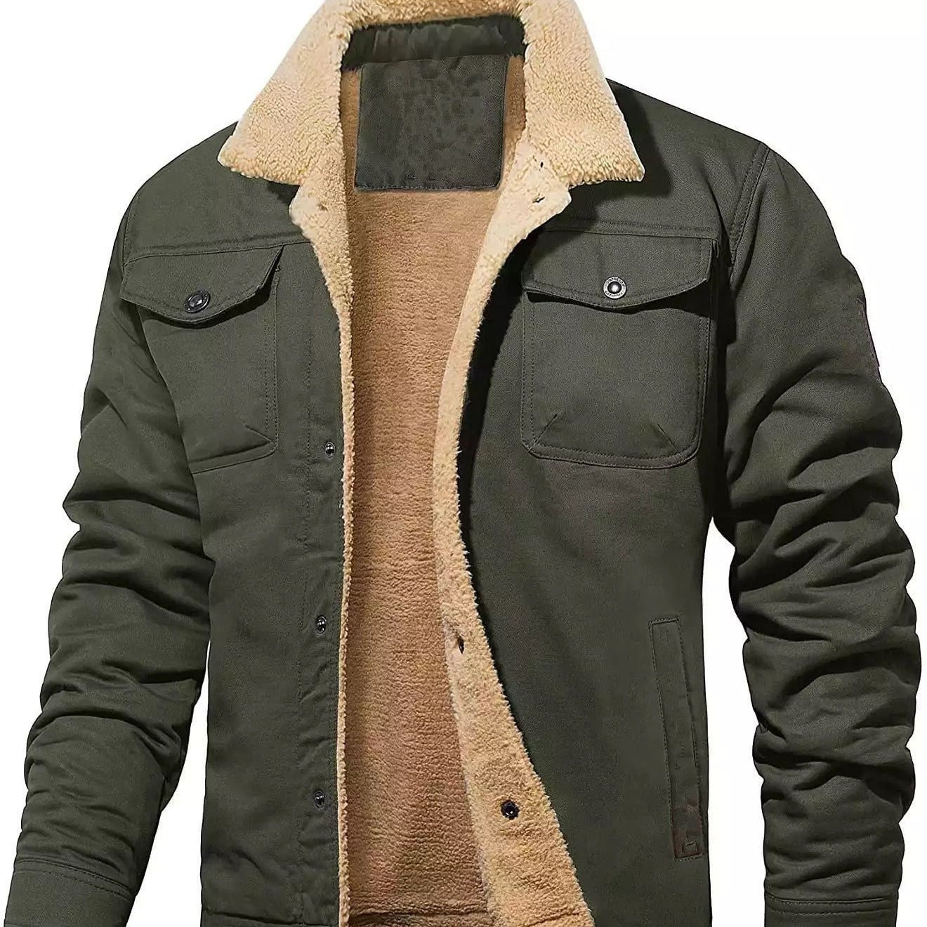 Men's jacket with plush cotton fabric, casual jacket, men's jacket eprolo