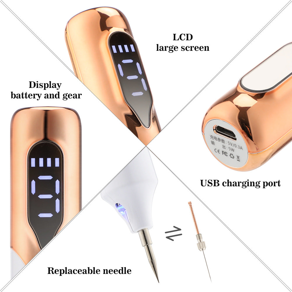 9-Speed Spot Spot And Mole Pen Rechargeable Freckle Pen Home Spot Mole Sweeper Laser Spot Mole Pen Beauty Salon - 2bazar4