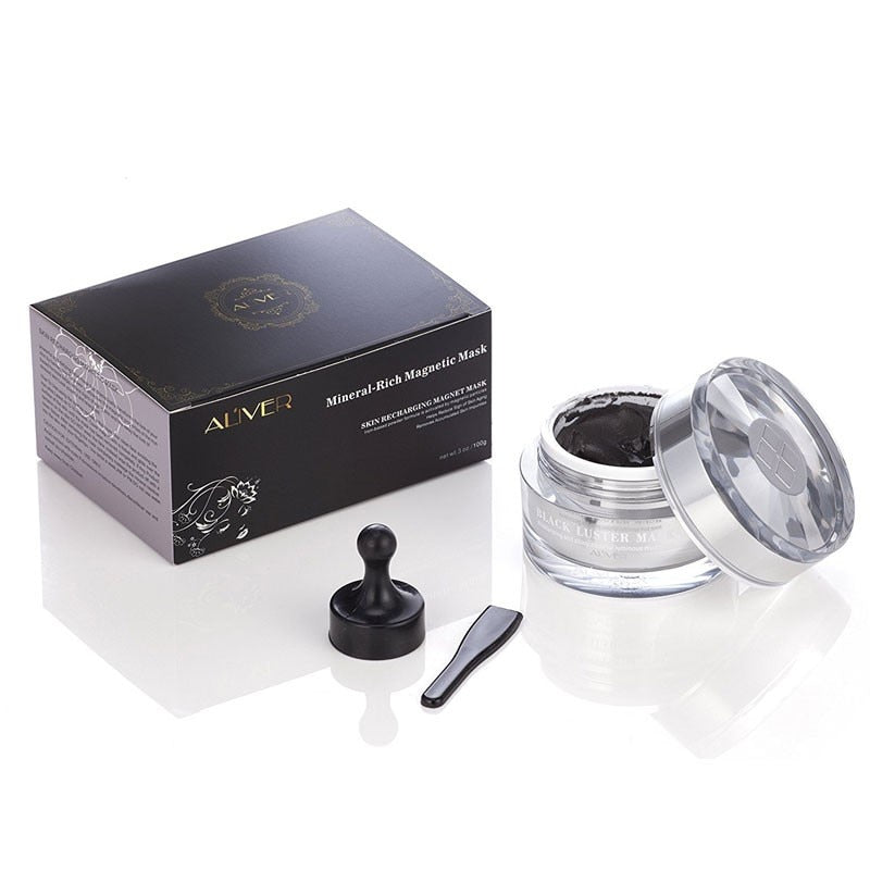 Mineral-Rich Magnetic Face Mask Pore Cleansing Removes Skin Impurities Firming Moisturizing Blackhead Removal Mask - 2bazar4