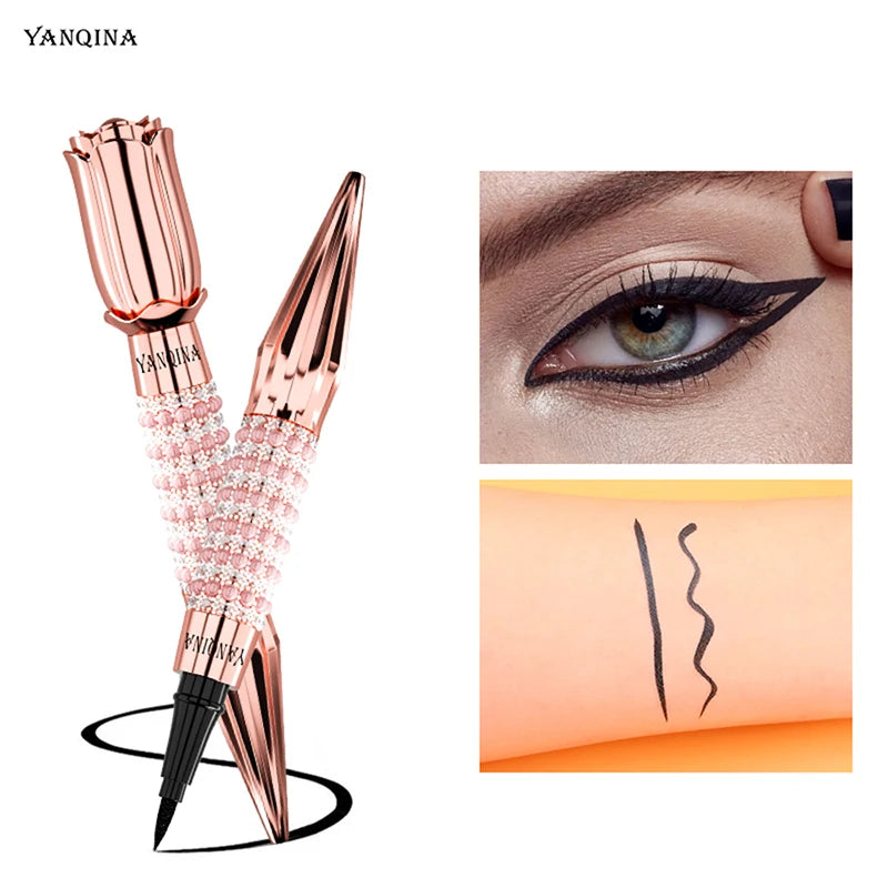 Fast Quick Dry Queen Luxury Eyeliner Soft Smooth Eye Liner Waterproof Eyeliner Cosmetics Black Eyeliner Pen Eyes Makeup - 2bazar4