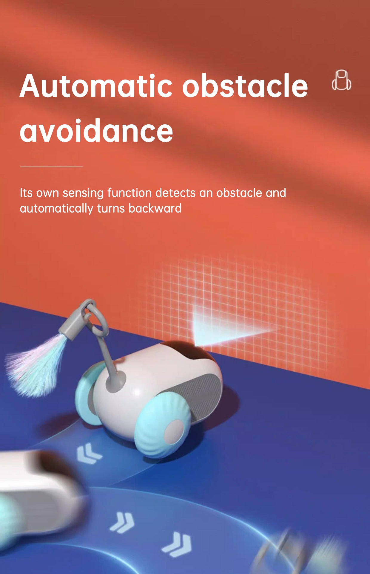 Remote Control Interactive Cat Car Toy USB Charging Chasing Automatic Self-moving Remote Smart Control Car Interactive Cat Toy P - 2bazar4