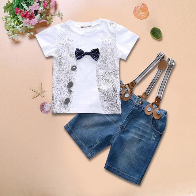 Toddler Boy Clothes Summer Children Clothing Boys Sets Costume For Kids Clothes Sets T-shirt+Jeans Sport Suits 2 3 4 5 6 7 Years - 2bazar4