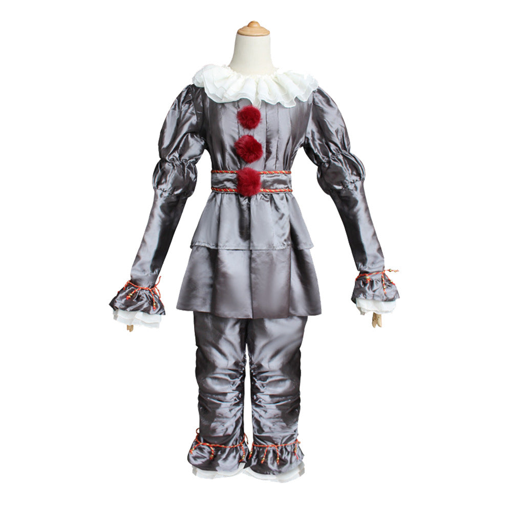 Halloween Clown Costume Luxury Pennywise Adult Size Cosplay Party Props Popular Movie Costumes Dress Up Accessories