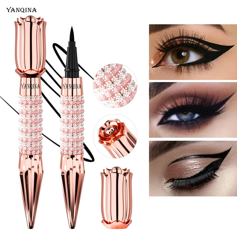 Fast Quick Dry Queen Luxury Eyeliner Soft Smooth Eye Liner Waterproof Eyeliner Cosmetics Black Eyeliner Pen Eyes Makeup - 2bazar4