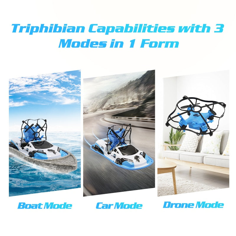 RC Boat Flying Air Boat Radio-Controlled Machine on the Control Panel Birthday Christmas Gifts Remote Control Toys for Kids - 2bazar4