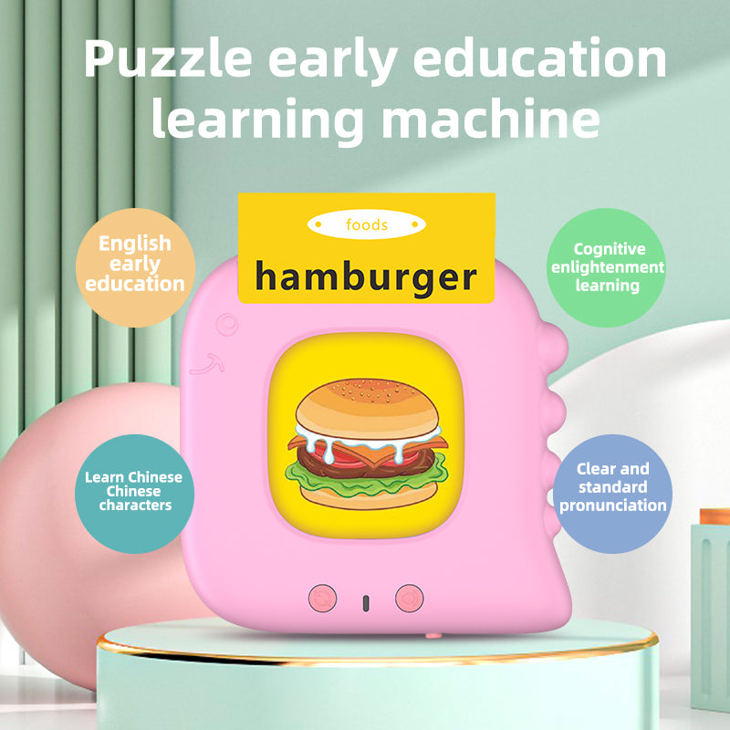 New Puzzle Enlightenment Card Early Education Children's Toys Enlightenment English Card Machine Learning Machine Audio Puzzle - 2bazar4