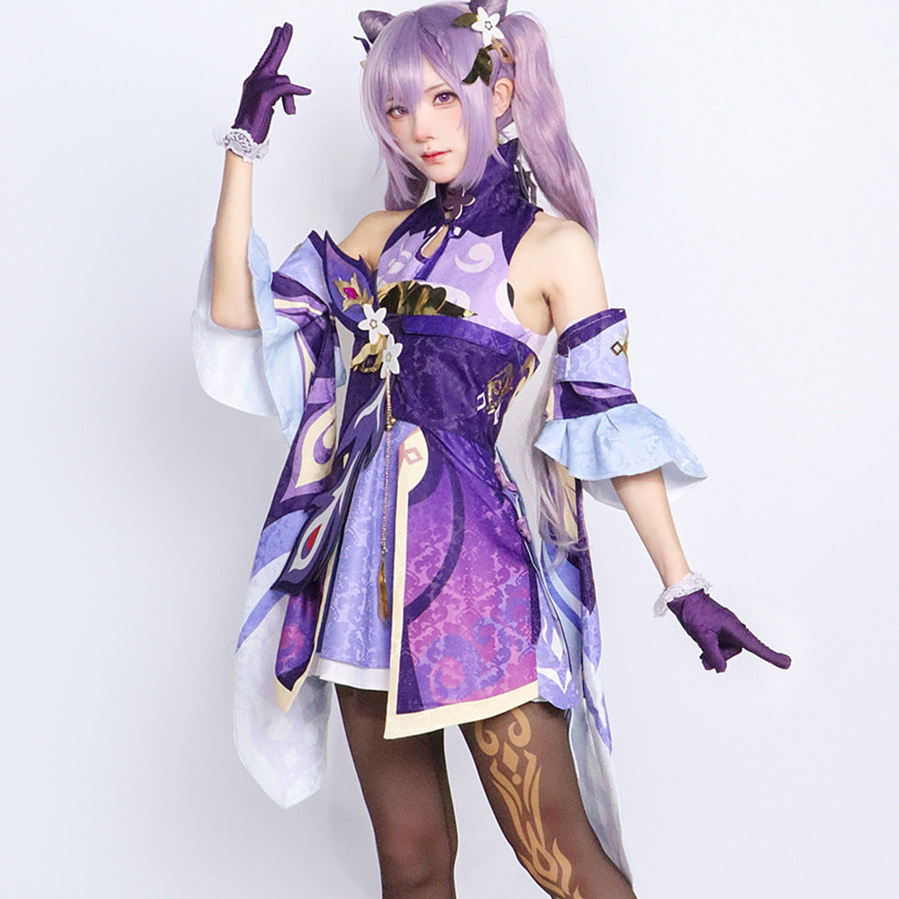 Genshin Impact cos costume anime animation game suit Liyue seven star carving sunny cosplay costume for women