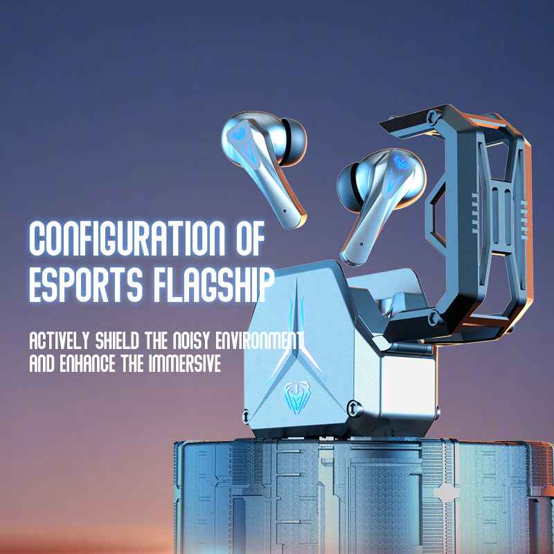 The new mecha wind e sports bluetooth headset wireless 5.3 game low latency and long battery life - 2bazar4