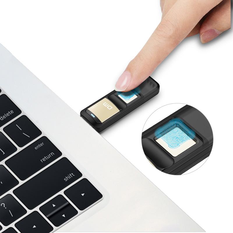 DM PD061 USB3.0 32G 64G High-speed Recognition Fingerprint Encrypted Pen Drive Security Memory USB Stick - 2bazar4