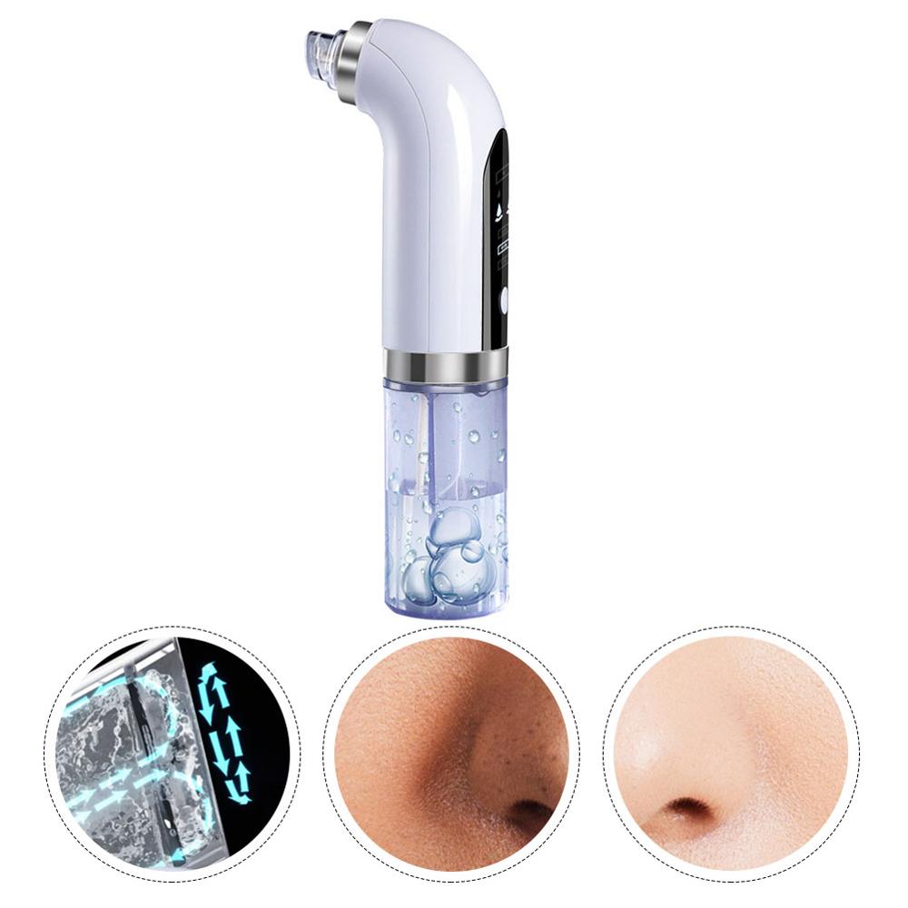 Electric Small Bubble Blackhead Remover USB Rechargeable Water Cycle Pore Acne Pimple Removal Vacuum Suction Facial Cleaner Tool - 2bazar4