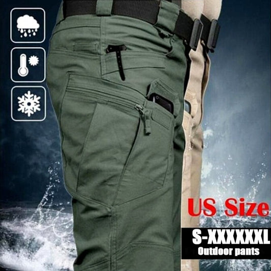 Men's Casual Tactical Pants Breathable Autumn Outdoor Hiking Army Military Long Trousers Male Waterproof Multi Pocket Cargo Pant - 2bazar4