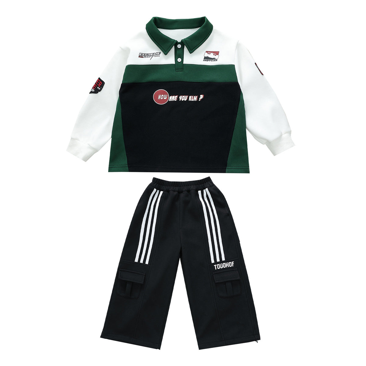 Boys Autumn Polo Sports Two-Piece Set