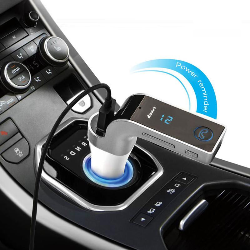 ANLUD Multifunction 4-in-1 CAR G7 Bluetooth FM Transmitter USB Flash Drives TF Music Player Car Kit USB Car Charger - 2bazar4