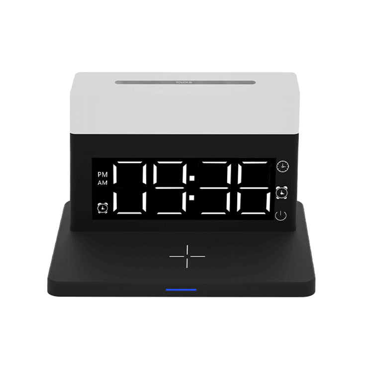 Multifunctional Wireless Charger 15W Fast Charge Desk Lamp Alarm Clock 6 in 1 for Apple, Huawei,Samsung - 2bazar4