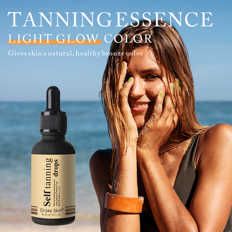 Enjoy Skin Organic Self Tanning serum Wholesale Sunless Tanner Solution serum Home Oils Tan Self Tanner Tanning serum Drops - 2bazar4