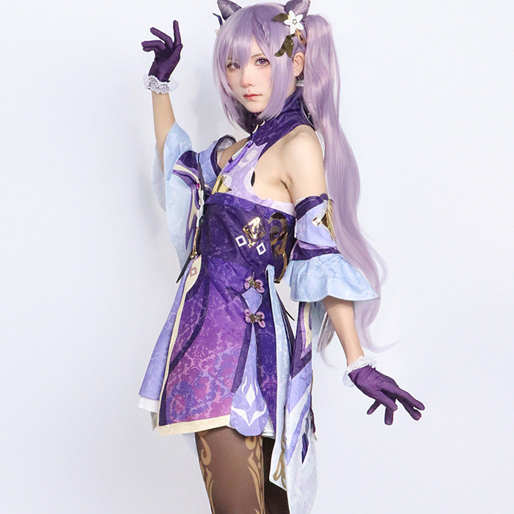 Genshin Impact cos costume anime animation game suit Liyue seven star carving sunny cosplay costume for women