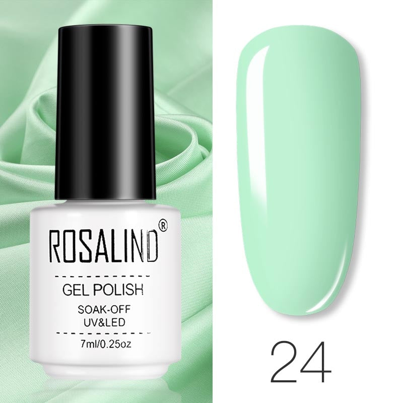 ROSALIND Gel Polish Set Manicure for Nails Semi Permanent Vernis top coat UV LED Gel Varnish Soak Off Nail Art Gel Nail Polish - 2bazar4