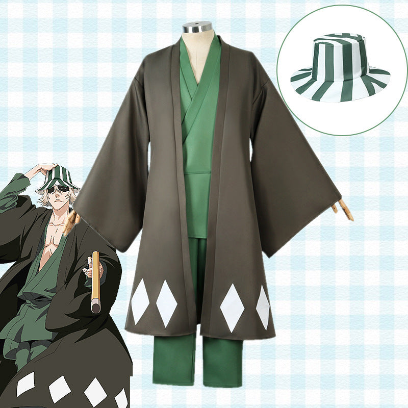 Death God Urahara Kisuke Hat cosplay Urahara watermelon wide rock hat anime peripheral cartoon fisherman hat