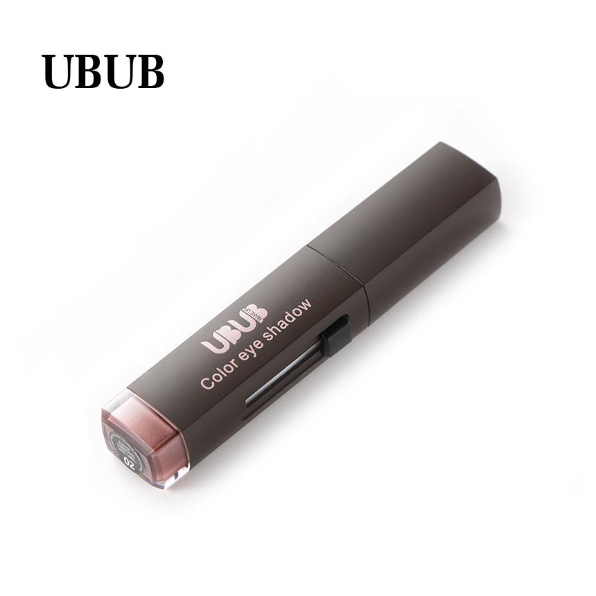 UBUB Double Color Stereo Gradient Velvet Shimmer Eyeshadow Stick Earth Color Eye Shadow Cream Pen - 2bazar4