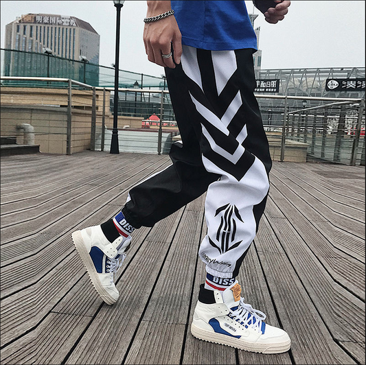 Streetwear Hip hop Joggers Pants Men Loose Harem Pants Ankle Length Trousers Sport Casual Sweatpants White Techwear - 2bazar4