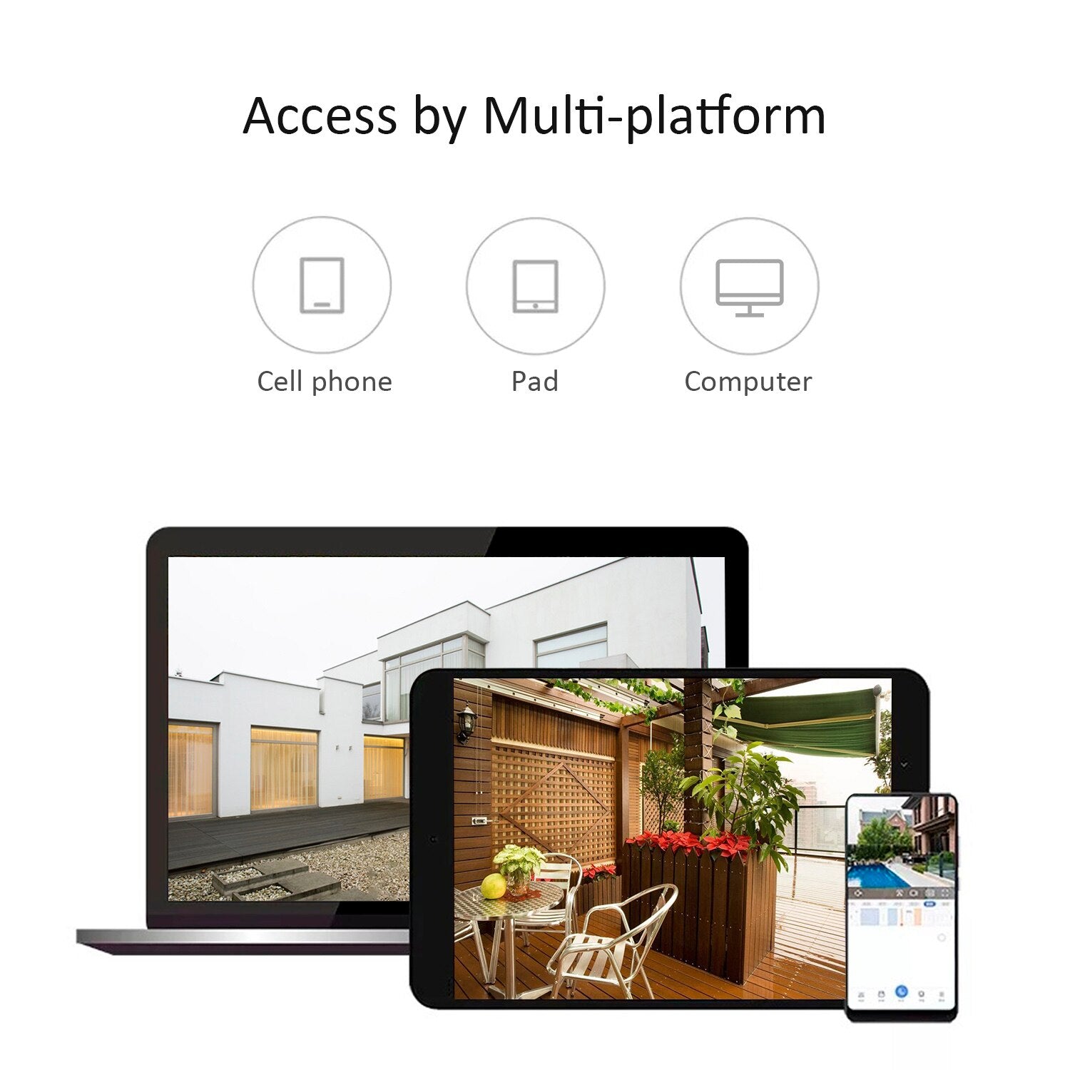 1080P Multifunctional WIFI Wireless Surveillance Outdoor Wall Light Webcam Security Camera PIR Motion Detection IP65 Waterproof - 2bazar4