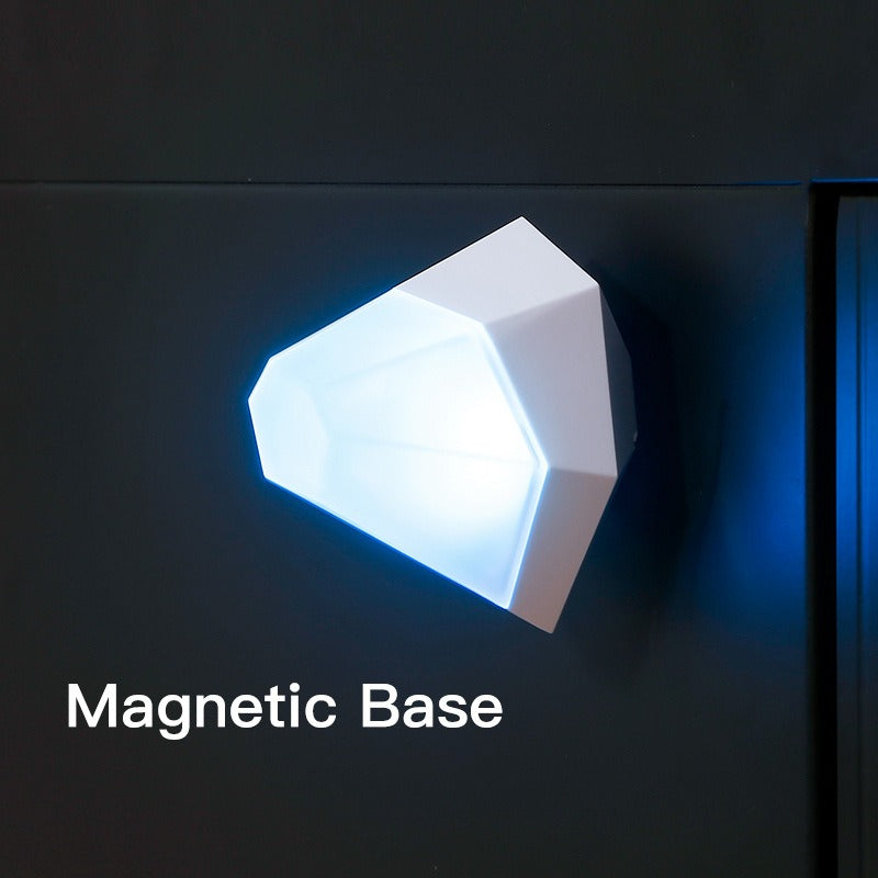 New Bedside Table Lamp Colorful Diamond Night Light Wireless Charger Multifunctional 2-In-1 Magnetic Atmosphere Lamp - 2bazar4