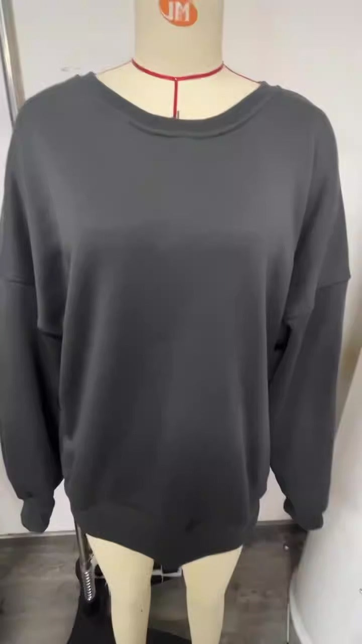 Casual Letters Print Sweatshirt Women Fashion Fleece Long Sleeve LooseCasual Letters Print Sweatshirt Women Fashion Fleece Long Sleeve Loose Hoodies Y2k Streetwear Autumn Winter Lady PulloversItem number WY22001Pattern letters/numbers/textStyle: HedgingLoose fit, long sleevesSleeve type: conventional sleeveRound neck collarthick thin thickFabric name poly