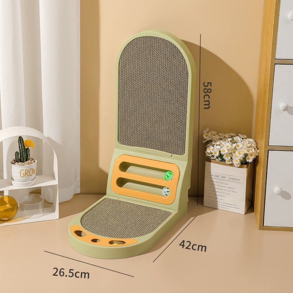 L-Shaped Cat Scratcher Board - Thickened Scratching Pad & Lounge Bed
