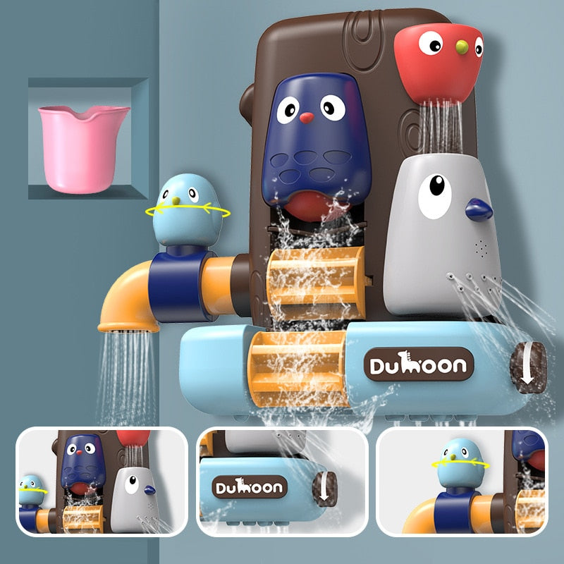 Bath Toys Pipeline Water Spray Shower Game Elephant Bath Baby Toy for Children Swimming Bathroom Bathing Shower Kids Toy - 2bazar4