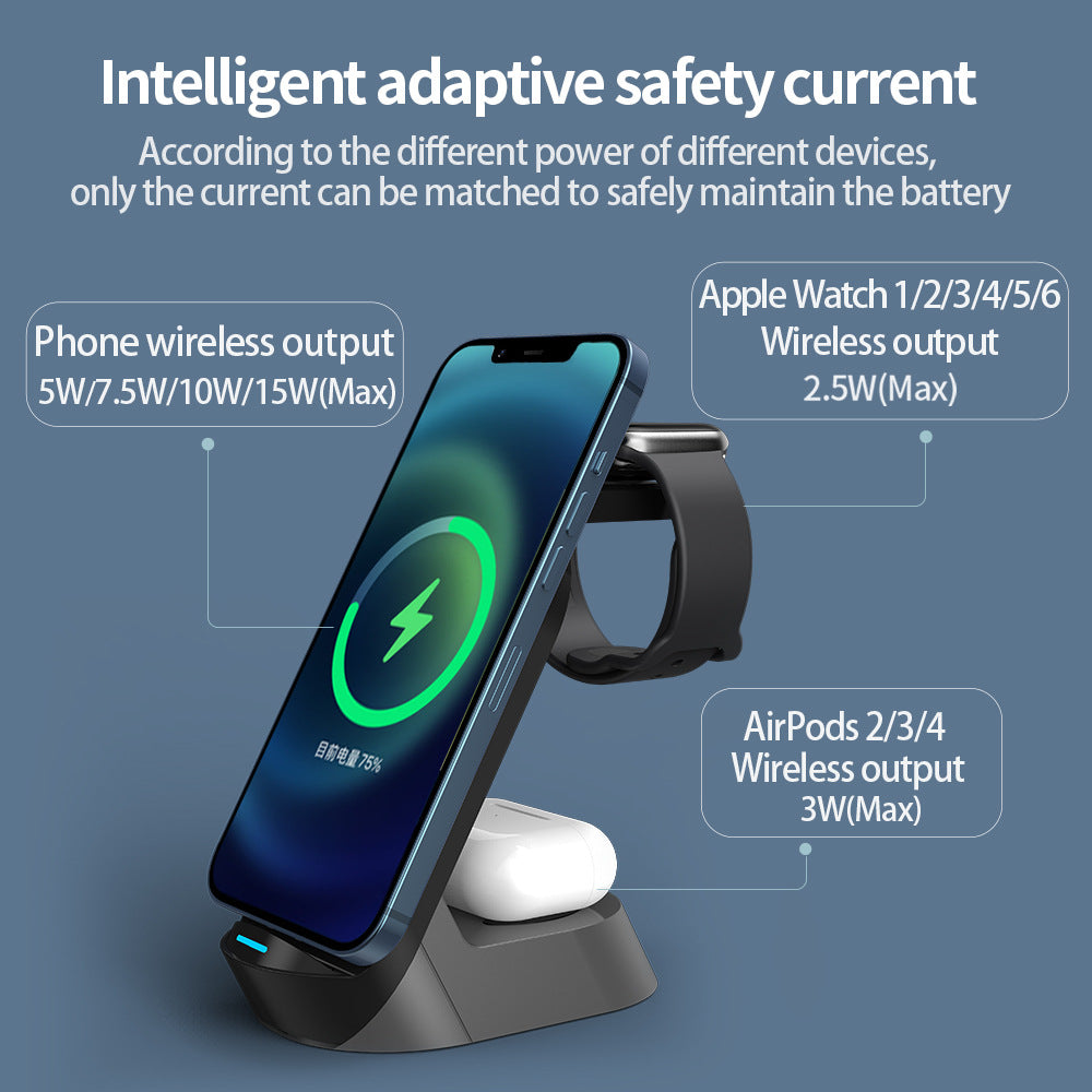 Four-In-One Wireless Charger For Apple Mobile Phone Watch Headset All-In-One Wireless Charger - 2bazar4