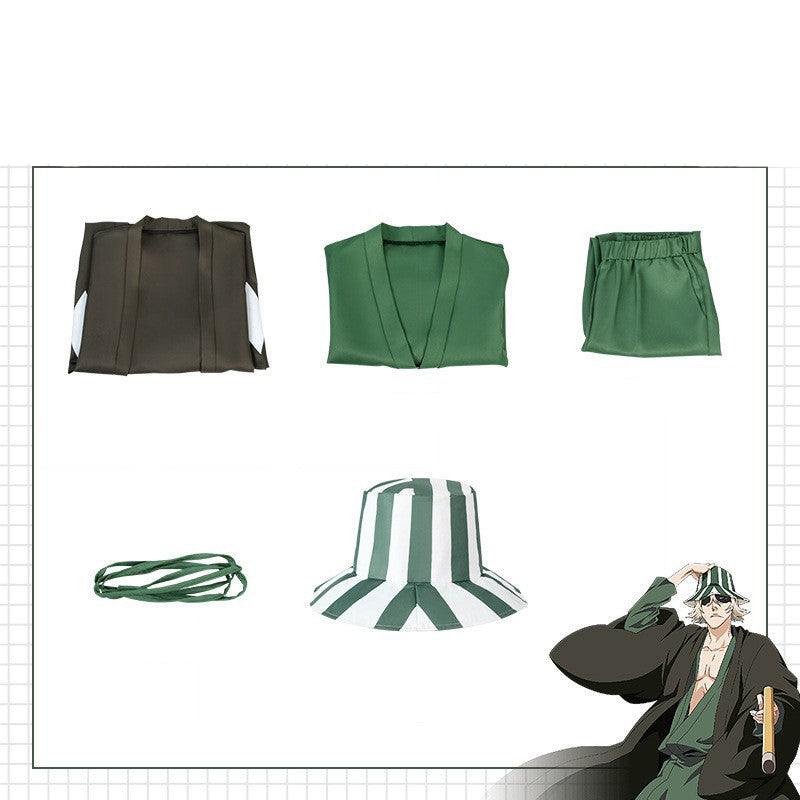 Death God Urahara Kisuke Hat cosplay Urahara watermelon wide rock hat anime peripheral cartoon fisherman hat eprolo